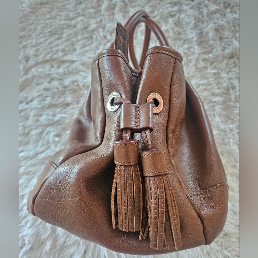 ☆ SOLD ☆ Kate Spade NY Berkshire Road Stevie Stratford Satchel Brown Leather - Picture 6 of 16